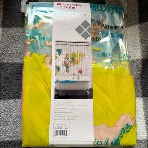 World Map Shower Curtain - Multicolor